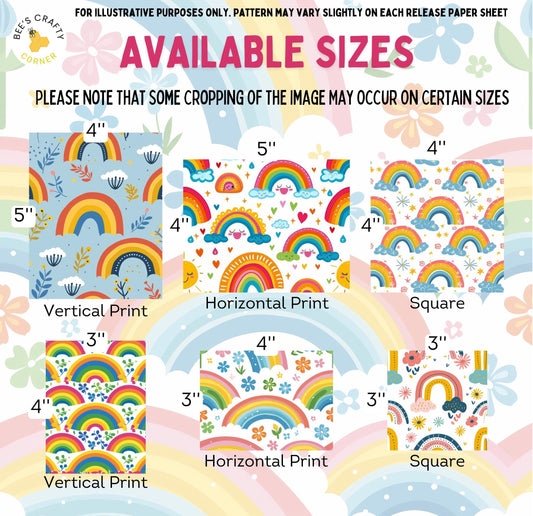 RELEASE PAPER | Spring Rainbow - Theme Pack Reusable Diamond Painting Release Paper