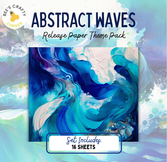 RELEASE PAPER | Abstract Waves - Theme Pack Reusable Diamond Painting Release Paper