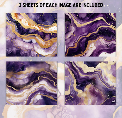 RELEASE PAPER | Amethyst Marble - Theme Pack Reusable Diamond Painting Release Paper