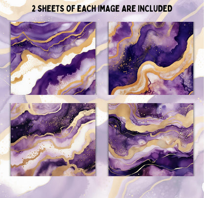 RELEASE PAPER | Amethyst Marble - Theme Pack Reusable Diamond Painting Release Paper