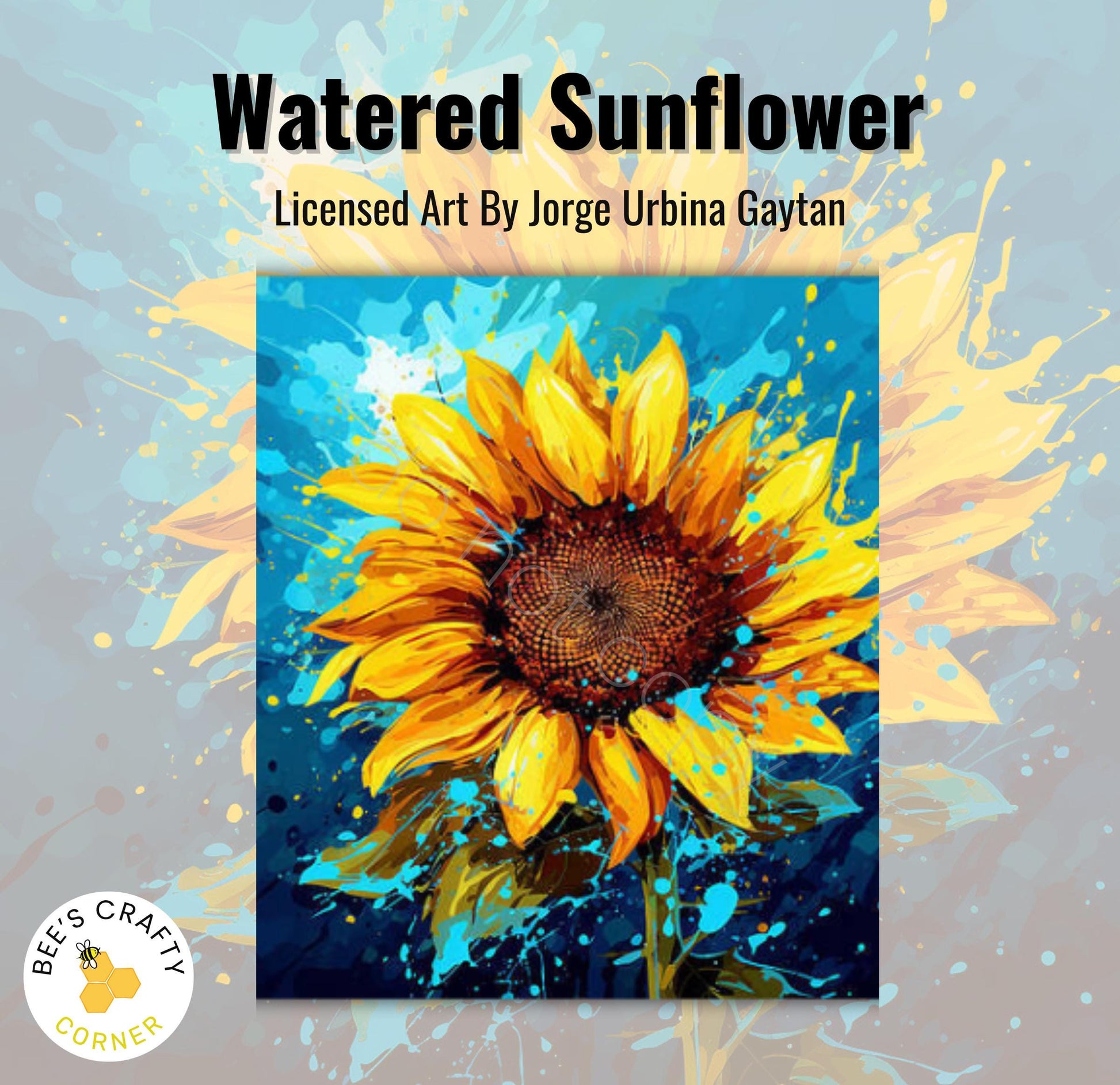 RELEASE PAPER | Watered Sunflower by Jorge Urbina - Licensed Release Papers