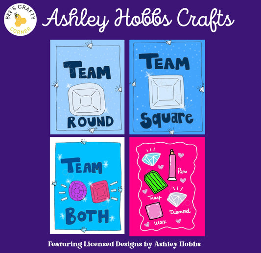 RELEASE PAPER | Ashley Hobbs Licensed Release Papers - Reusable Patterned Diamond Painting Release Paper