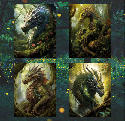 RELEASE PAPER | Forest Dragons - Theme Pack Reusable Diamond Painting Release Paper