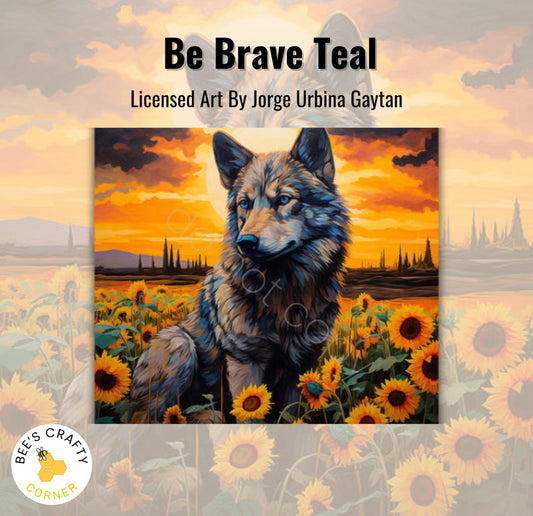RELEASE PAPER | Be Brave Teal by Jorge Urbina - Licensed Release Papers