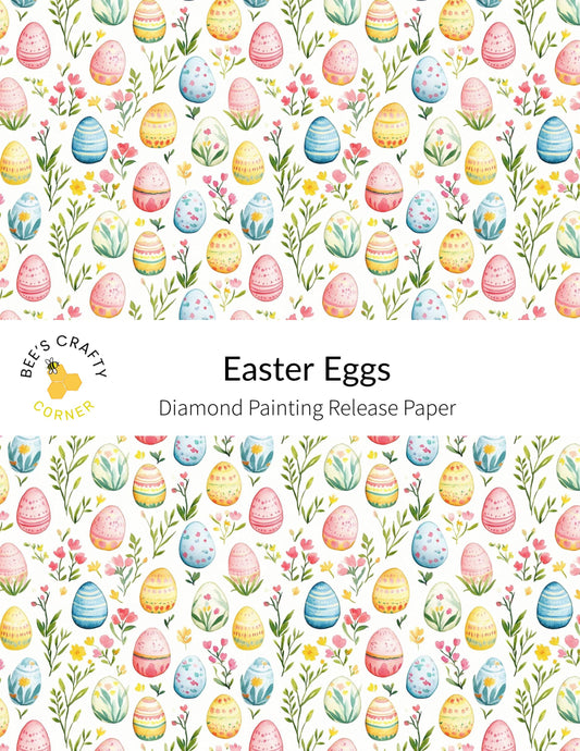 RELEASE PAPER | Easter Eggs - Reusable Patterned Diamond Painting Release Paper