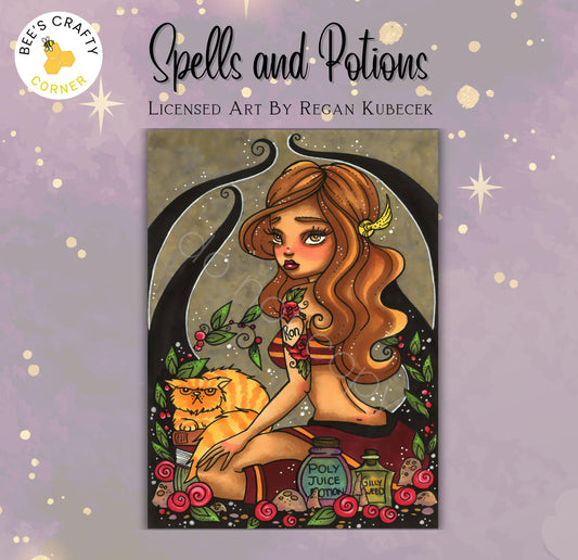 RELEASE PAPER | Spells and Potions by Regan Kubecek - Licensed Release Papers