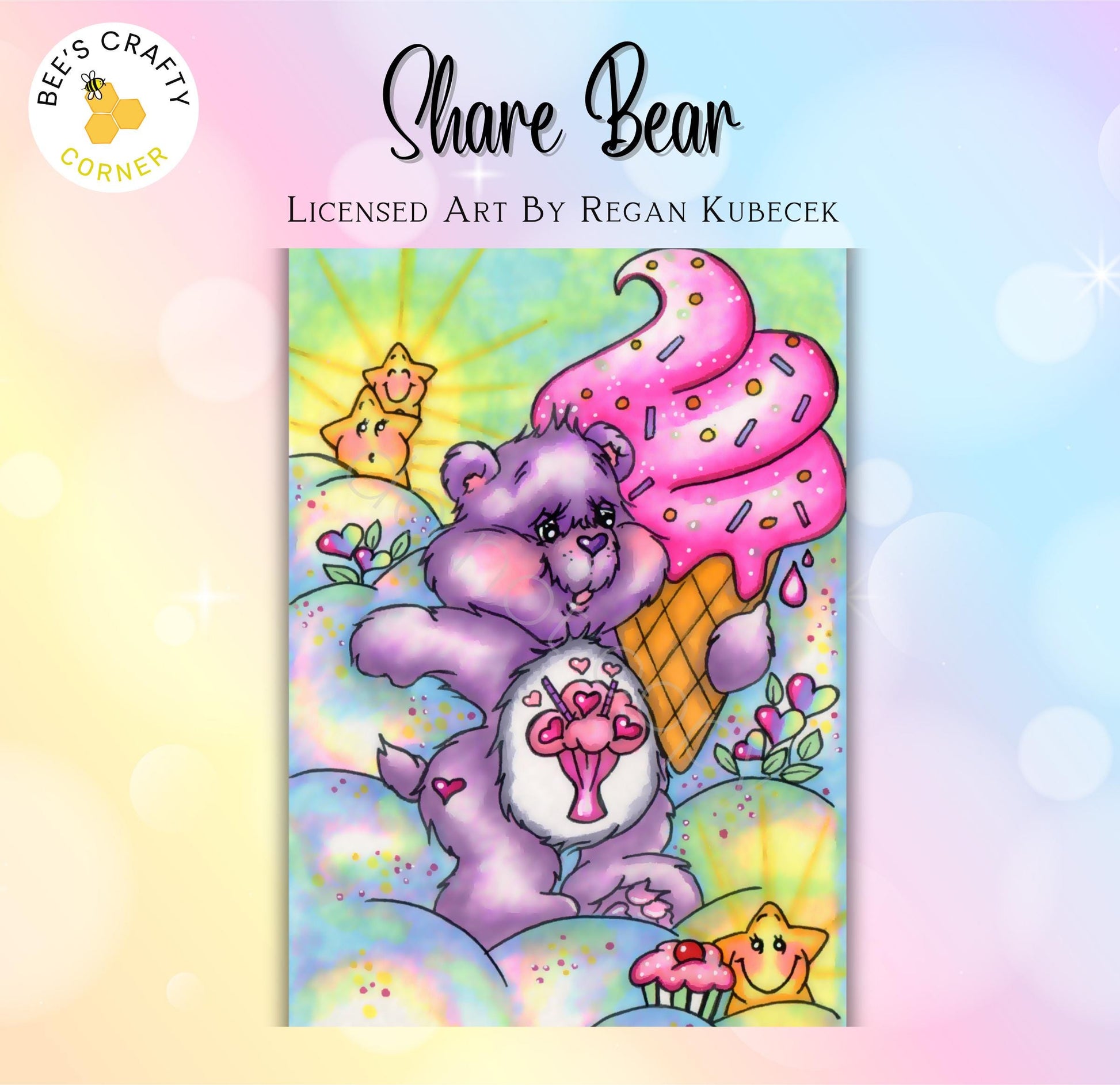 RELEASE PAPER | Share Bear by Regan Kubecek - Licensed Release Papers