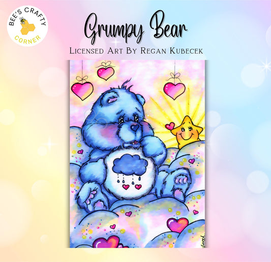 RELEASE PAPER | Grumpy Bear by Regan Kubecek - Licensed Release Papers