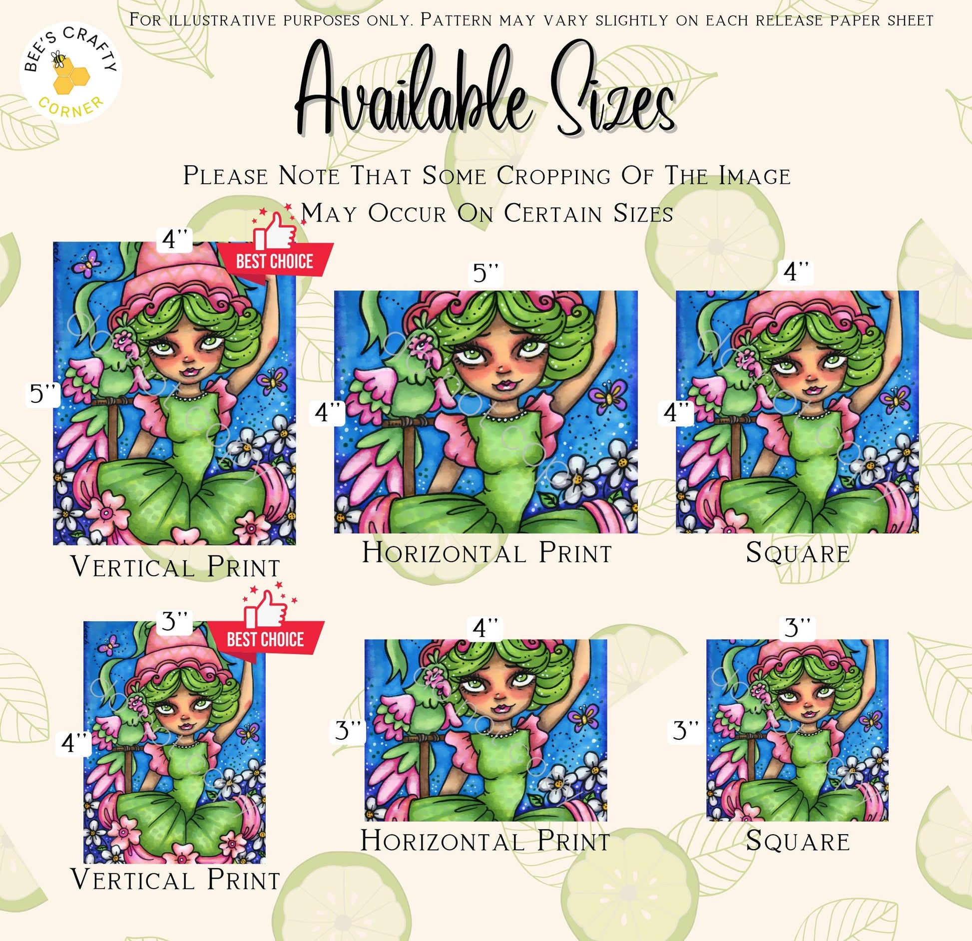 RELEASE PAPER | Lime Chiffon and Parfait by Regan Kubecek - Licensed Release Papers
