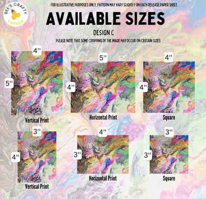 RELEASE PAPER | Marble Swirl by Allison Shafer - Reusable Patterned Diamond Painting Release Paper