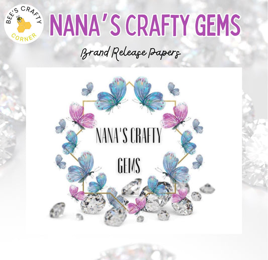 RELEASE PAPER | Nana's Crafty Gems Branded Release Paper | Reusable Diamond Painting Release Paper