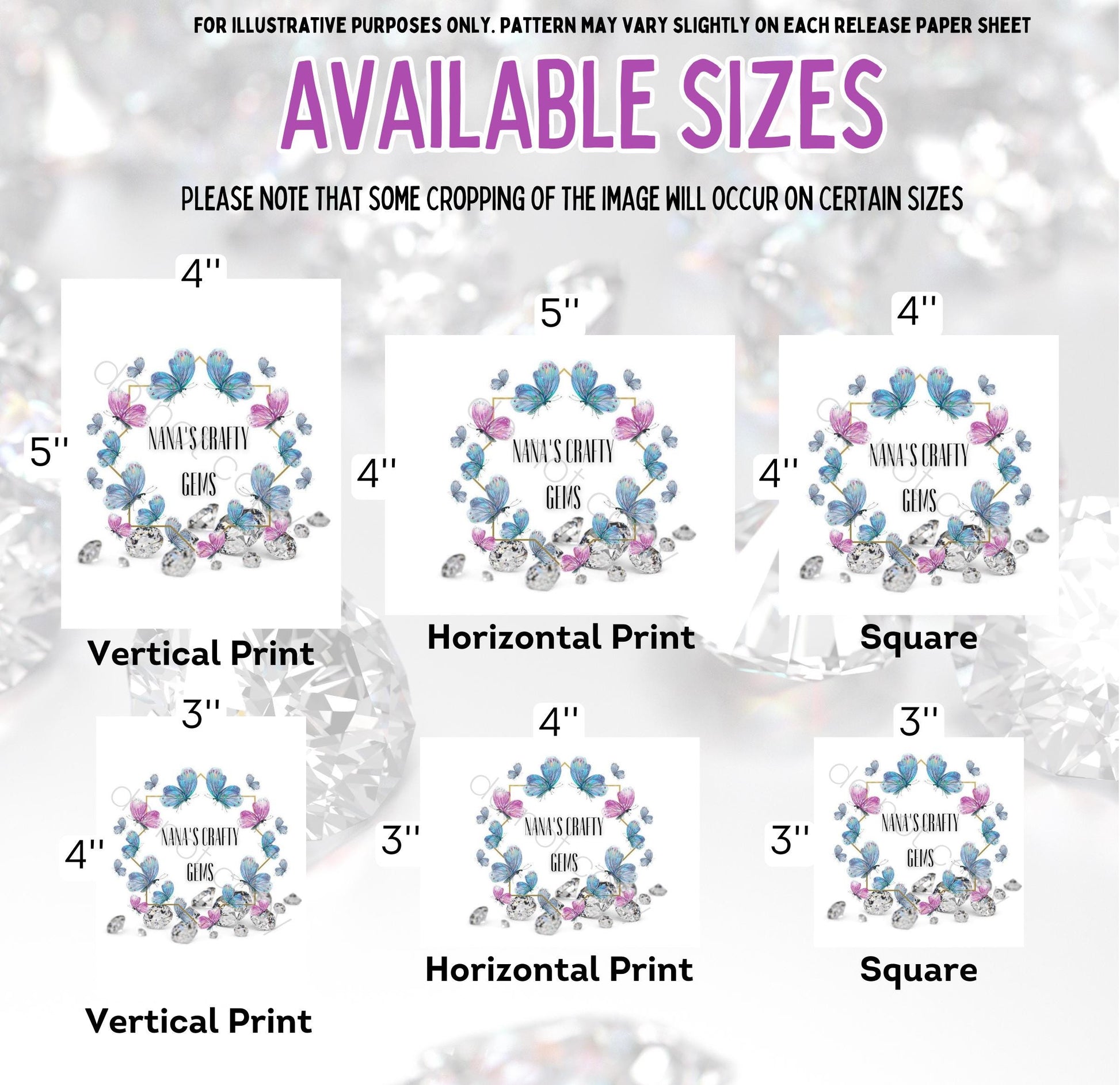 RELEASE PAPER | Nana's Crafty Gems Branded Release Paper | Reusable Diamond Painting Release Paper