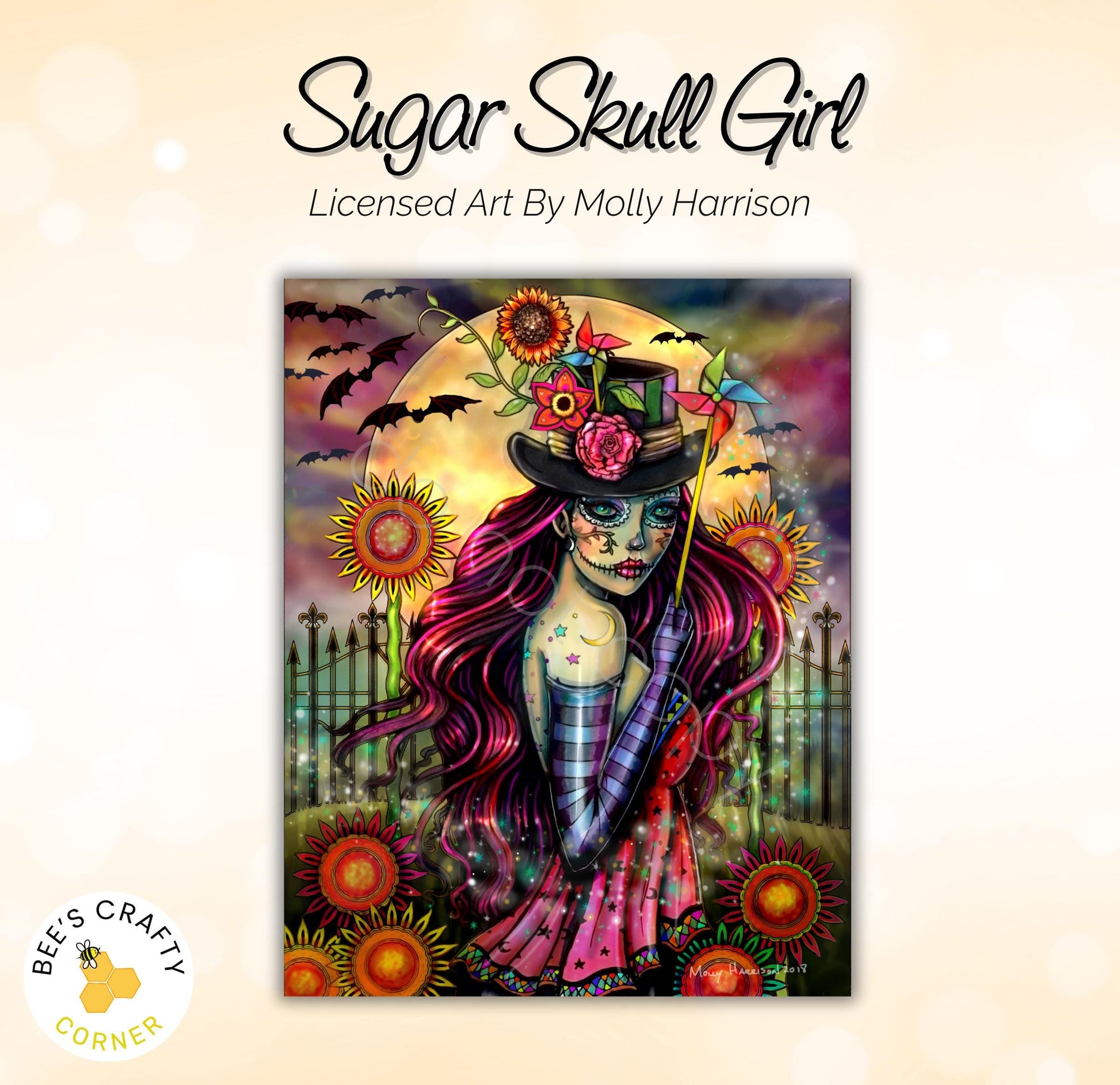 RELEASE PAPER | Sugar Skull Girl by Molly Harrison - Licensed Release Papers