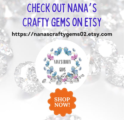 RELEASE PAPER | Nana's Crafty Gems Branded Release Paper | Reusable Diamond Painting Release Paper