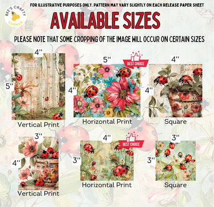 RELEASE PAPER | Ladybug Garden - Theme Pack Reusable Diamond Painting Release Paper