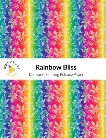 RELEASE PAPER | Rainbow Bliss - Reusable Patterned Diamond Painting Release Paper