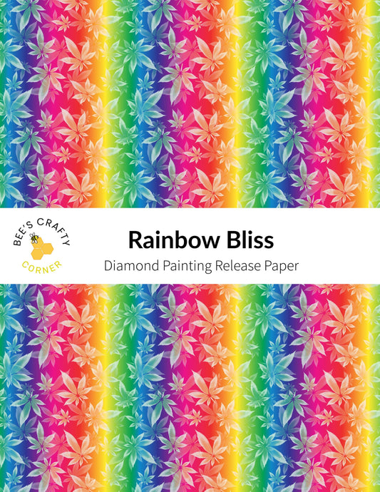 RELEASE PAPER | Rainbow Bliss - Reusable Patterned Diamond Painting Release Paper