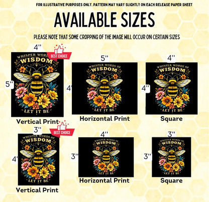 RELEASE PAPER | Let It Bee - Reusable Diamond Painting Release Paper