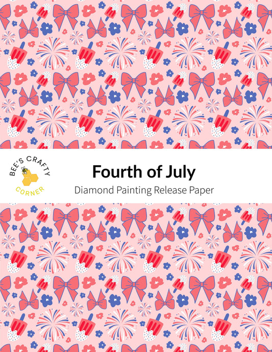 RELEASE PAPER | Fourth of July - Reusable Patterned Diamond Painting Release Paper