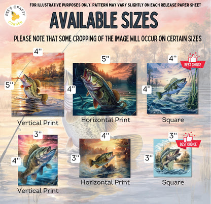 RELEASE PAPER | Gone Fishing - Theme Pack Reusable Diamond Painting Release Paper