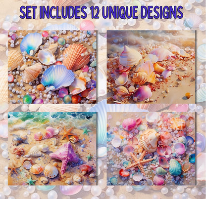 RELEASE PAPER | Seashells & Pearls - Theme Pack Reusable Diamond Painting Release Paper