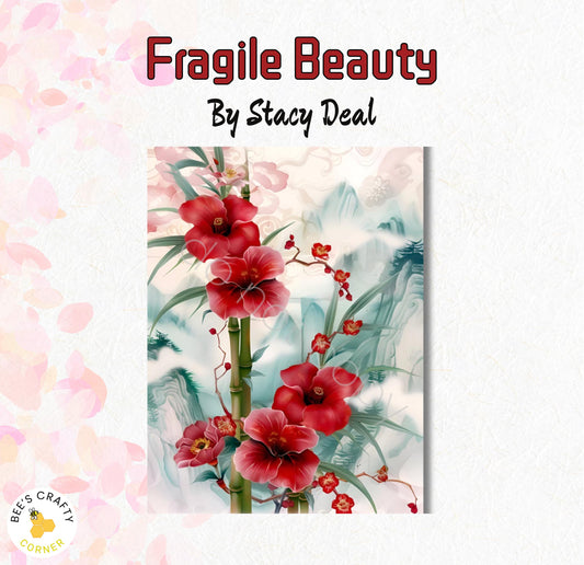 RELEASE PAPER | Fragile Beauty by Stacy Deal - Reusable Diamond Painting Release Paper