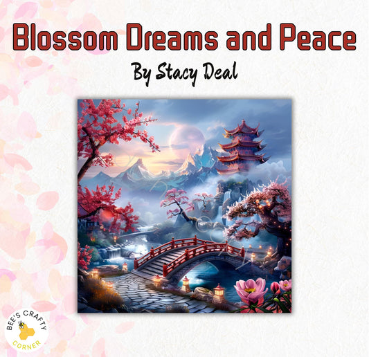 RELEASE PAPER | Blossom Dreams and Peace by Stacy Deal - Reusable Diamond Painting Release Paper