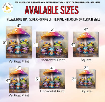 RELEASE PAPER | Toadstool Treasures of Expression by Stacy Deal - Licensed Diamond Painting Release Paper