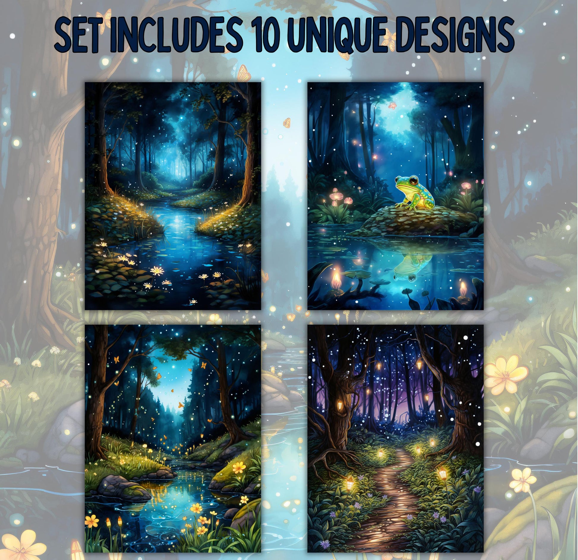 RELEASE PAPER | Enchanted Summer - Theme Pack Reusable Diamond Painting Release Paper