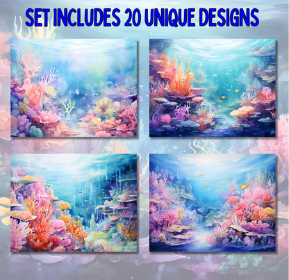 RELEASE PAPER | Coral Reef - Theme Pack Reusable Diamond Painting Release Paper