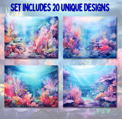 RELEASE PAPER | Coral Reef - Theme Pack Reusable Diamond Painting Release Paper