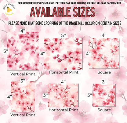 RELEASE PAPER | Summer Sakura - Theme Pack Reusable Diamond Painting Release Paper