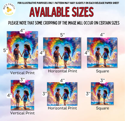 RELEASE PAPER | Through The Spectrum of Color by Stacy Deal - Licensed Diamond Painting Release Paper