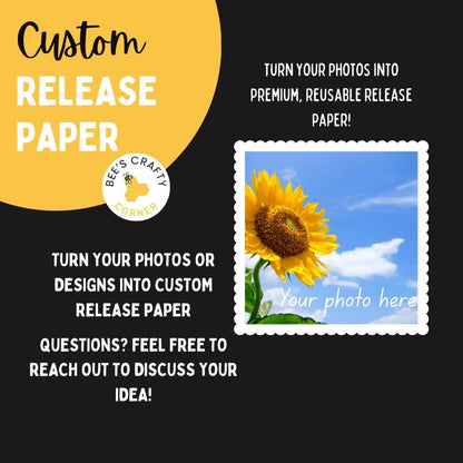 Custom Designs - Decorative Reusable Release Paper Sheets, Cover Paper For Diamond Painting